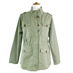 Kensie Jeans Utility Jacket Medium Cinch Waist